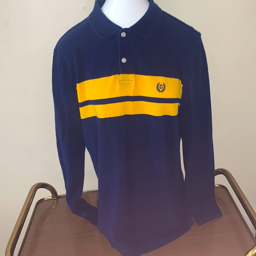 Chaps Long Sleeve Cotton Rugby Shirt